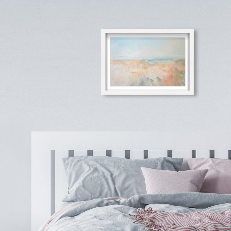 Tidal Borderland II Shadowbox Abstract Print by Oliver Gal, Black Frame, 15 x 10, 11.5"H x 16.5"W, White Frame