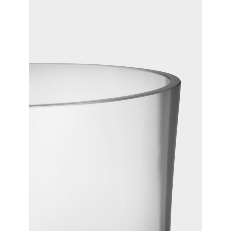 Squeeze Handmade Crystal Glass Table Vase, Clear
