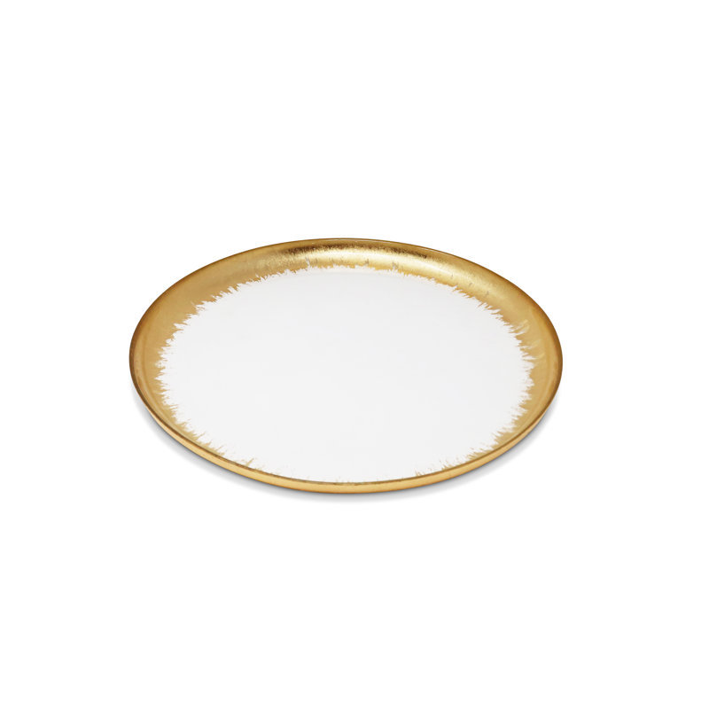 Chargers with Gold Brushed Rim