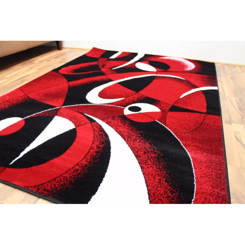 Tapis rouge de la Tobis intérieur/extérieur, 4' x 5'