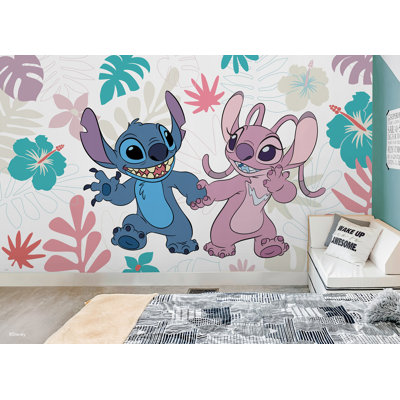 Murale autocollante Disney Stitch and Angel