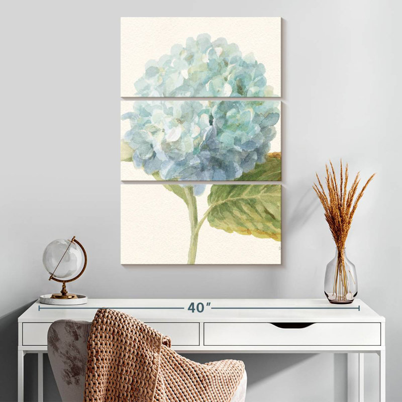 Harnek Floursack Florals Blue Hydrangea, 32" H x 20" W