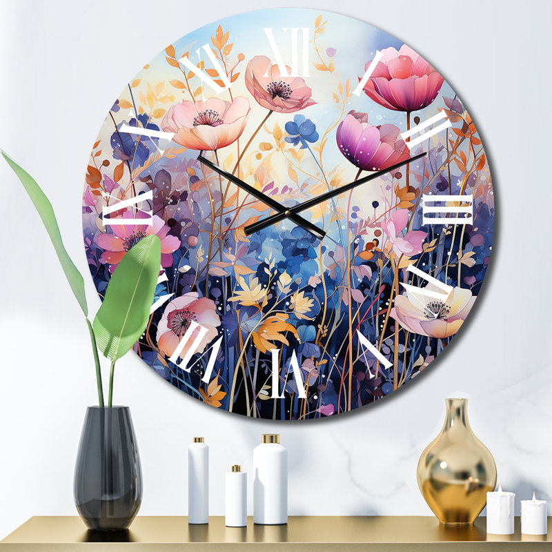 Horloge murale en métal, Moyenne
