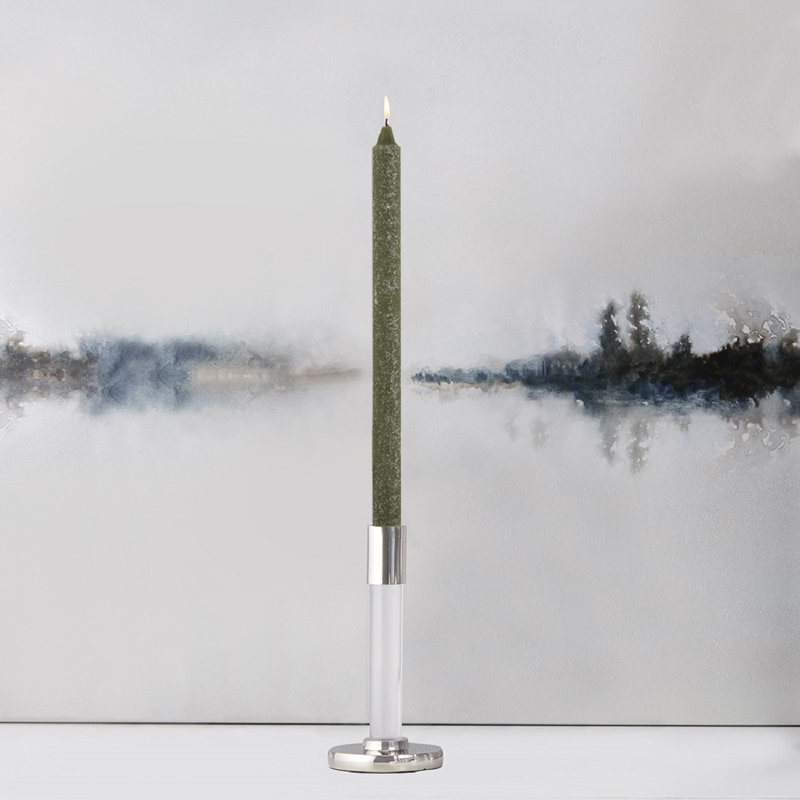 Bougie Timberline Arista, H 9 po x l 0,88 po x P 0,88 po, Olive foncé