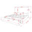 Base de lit luxueuse de 1 pièce recouverte d'un tissu en chenille douce avec une tête de lit haute et un pied de lit élégant et fonctionnel-601532096