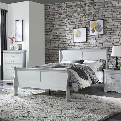 Amadis Wooden Sleigh Bed by Red Barrel Studio