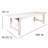 Donashia Antique Rustic White Folding Farm Table-1851380375-1851380373