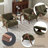 Modern Upholstered Accent Armchair Living Room Chair with Sherpa Arms, Green Sherpa Fabric-76268230