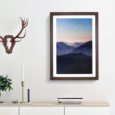 Ben Lui Mountain Scotland in Abstract - Picture Frame Graphic Art Print