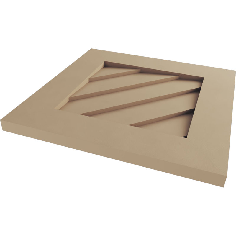 Évent à pignon Timberthane Diamond, H 1 po x l 24 po x L 24 po, Rustique lisse