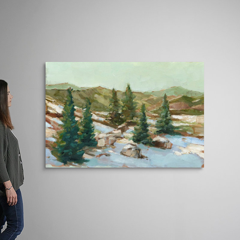 «Spring Thaw I» par Ethan Harper - reproduction d'art sur toile, H 40 po x l 60 po x P 1,25 po, Toile tendue