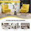 Chaise d'appoint d'appoint avec pieds dorés-1611244175