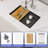 Quartz 28 x 19 Inch Undermount Granite Composite Kitchen Sink Workstation Sink Single Bowl Sink