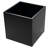 20''Cube Metal Planter Steel Planter Box Black Steel Flower Pot Heavy Duty Planter