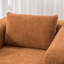 Canapé-lit en chenille spacieux et pliable, mobilier de salon orange moderne