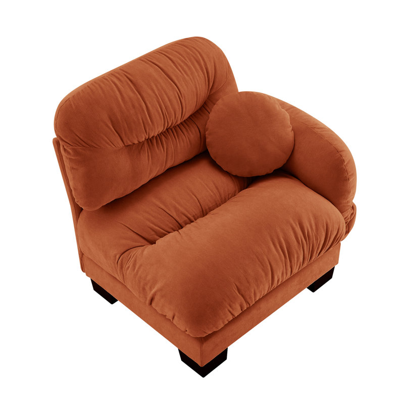 Flora Sofa RSF Chenille -Orange