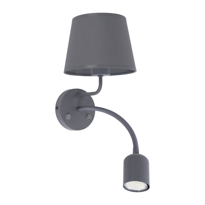 Stickland 2-Light Dimmable Grey/Brown/Blue Armed Sconce