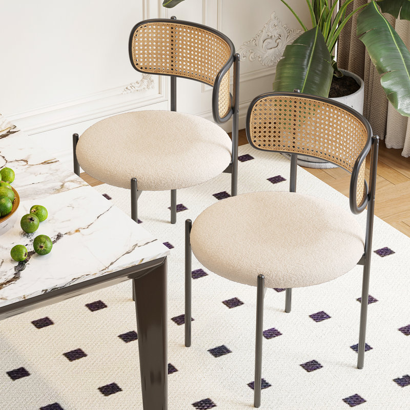 Chaise d'appoint en tissu Amett, Marron clair