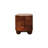 Solid Wood Curva Storage Trunk,Oak with Storage