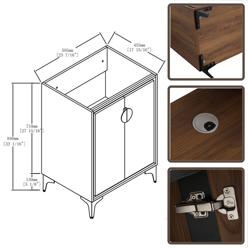 23.5'' Single Bathroom Vanity Base Only