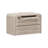 Avel Wood Twin Desk Dream Console with Mattress and Rounded Corners, Harvest Birch Gray
