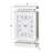 Roman Numeral Mechanical Tabletop Clock in Silver