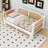 Wood Daybed with Rattan Headboard and Trundle-212739878-212739879