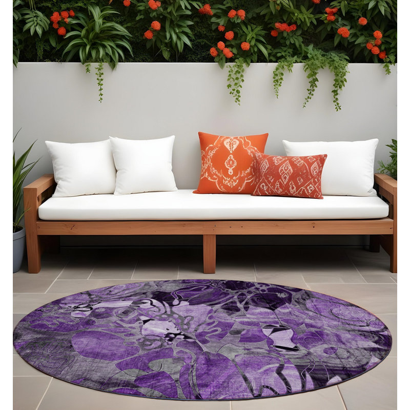Tapis d'intérieur rond 8 pi