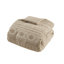 Édredon surdimensionné en chenille brun clair 2 pièces pour lit simple / simple TG, rembourrage, taies décoratives à boutons, chaleur supplémentaire, style et fonctionnalité des taies décoratives-122451693