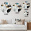 Exploration de Boho Volume I - Art mural rond abstrait sur métal-88628118