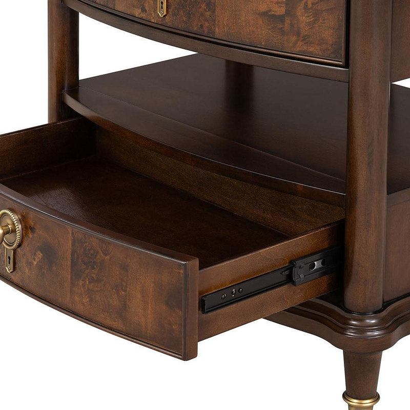 Table de chevet de style traditionnel 1pc