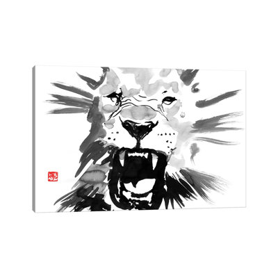Lion by Péchane - Print on Canvas