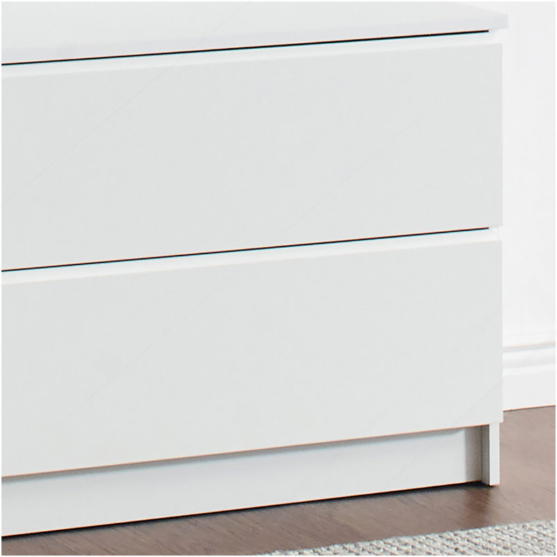 Devi White Wood Closet System, White