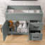 Armoire de salle de bain autoportante sans base 42 po x P 21,5 po x H 33,5 po-118136046