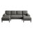 110" U-Shaped Sectional Sofa with Double Chaises, 4-Seat Couch with Deep Seat for Apartment Living Room-2061117377