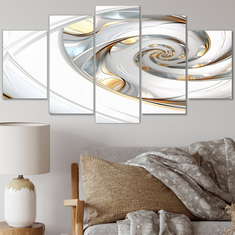 Robelmont - Fractals, reproduction d'art sur toile - 5 panneaux