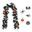 Guirlande de feuilles d'érable artificielles noires Halloween