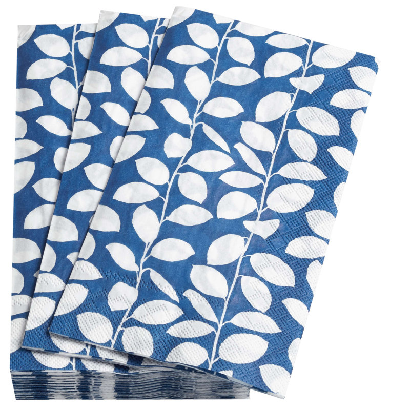 Vines Paper Napkin, Blue