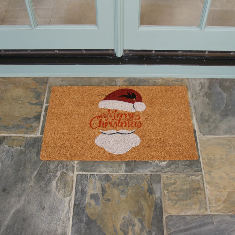 Ensemble de 3 pièces 18 po Dugway Merry Christmas Holiday x 30 po Ensemble de tapis d'extérieur antidérapant
