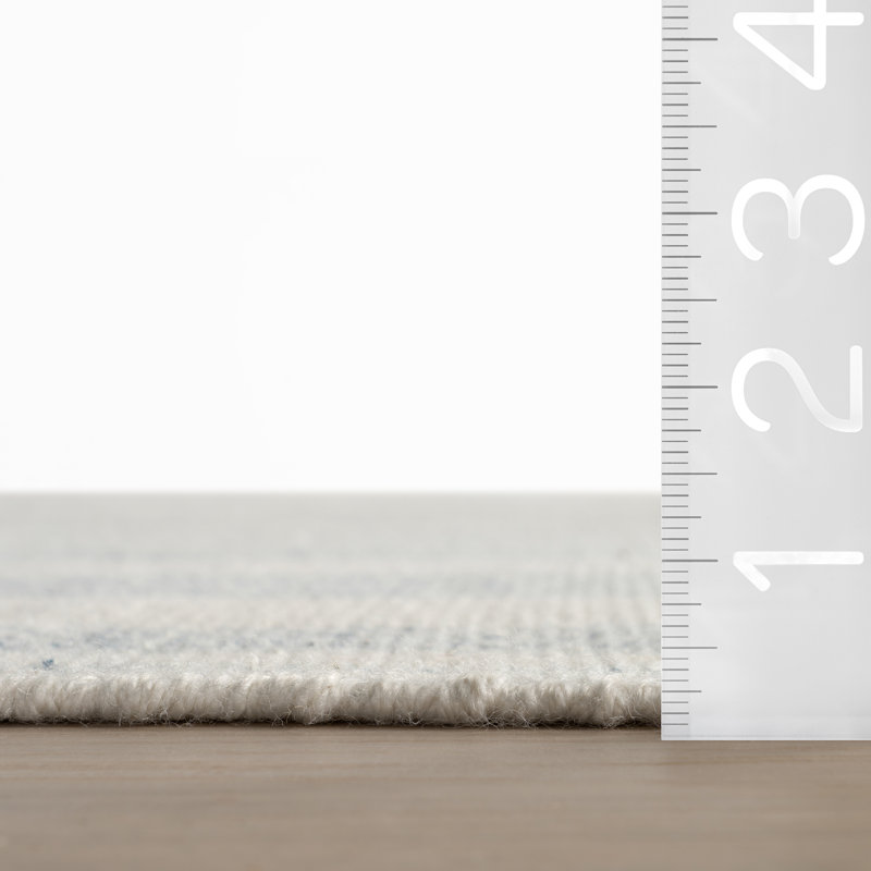 Tapis rayé Nexel, Bleu, Runner 2'6" x 8'