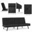 Camisha Twin 70'' Faux Leather Convertible Sofa-158951435