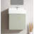 21.6 inch Modern Floating Bathroom Vanity with Ceramic Basin - Perfect for Small Bathrooms, Right side storage-102863271
