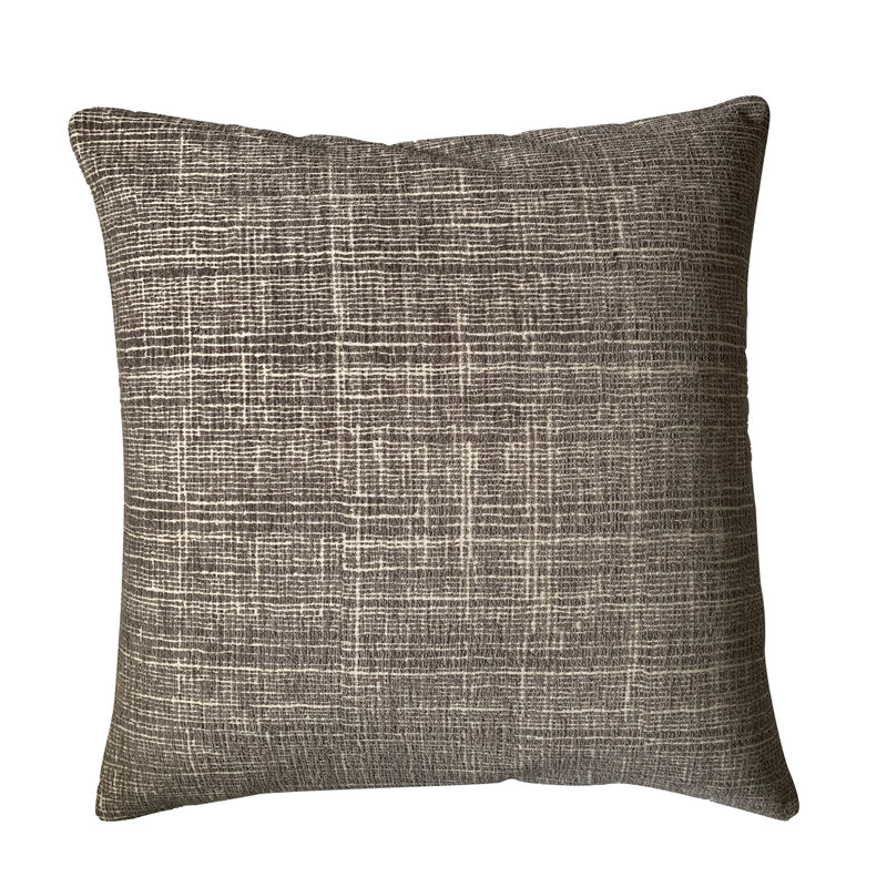Reversible Throw Pillow, Dark Gray