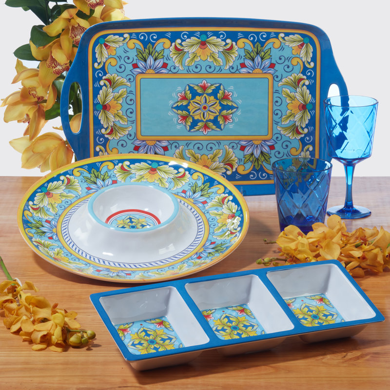 White Melamine 12-Piece Dinnerware Set, Service for 4