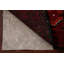Tapis unique en laine noué à la main rouge / noir 3 pi 6 po x 6 pi 5 po nouvel âge Tontitown