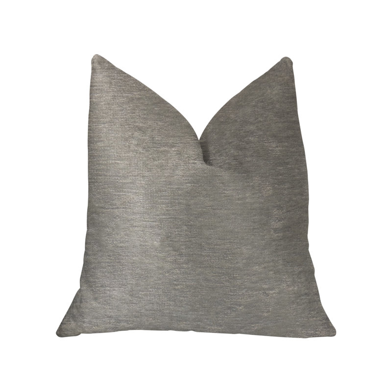 Coussin Pearly, 22 po x 22 po, gris, Carré