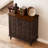 Doelling Retro 2 Door Storage Cabinet With Plaid Pattern Front-600668107