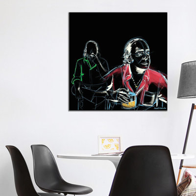 Man Drink by Sarah Kamada - No Frame Gallery-Wrapped Canvas Giclée on Canvas