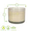 Green Pomelo & Passion Fruit Scented Jar Candle with Glass Holder