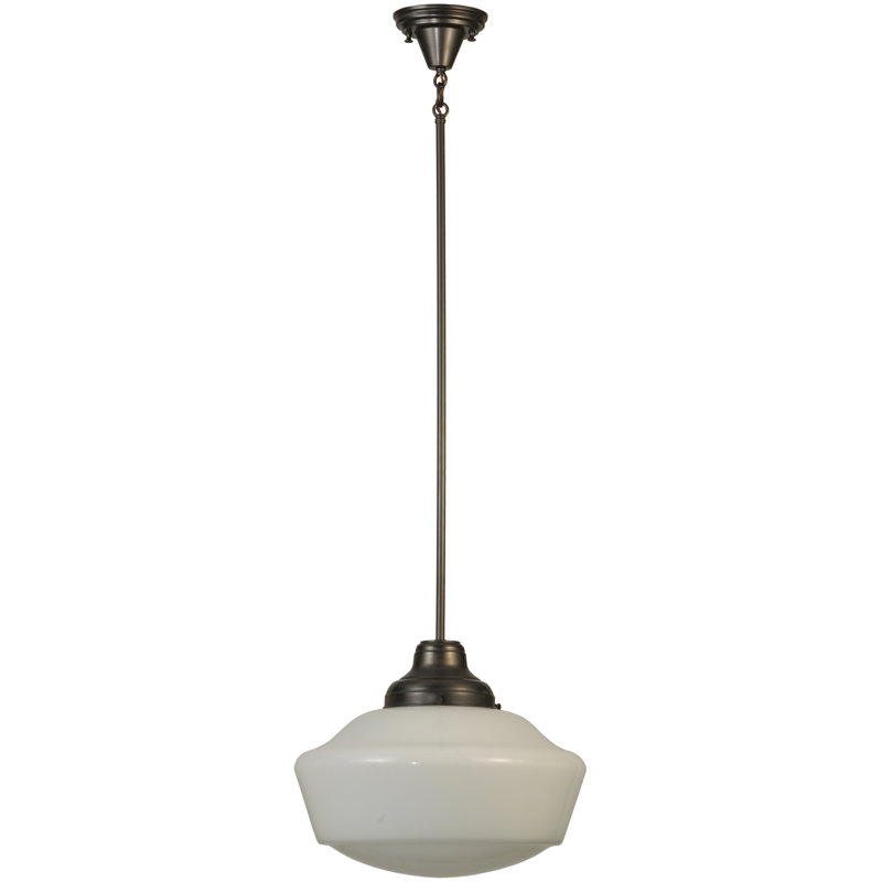 Luminaire suspendu 1 lumières scolaire single Moshier